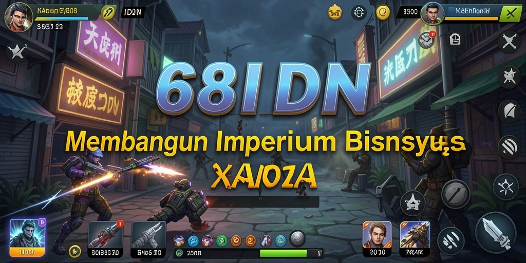 Tampilan gameplay menarik dari 68IDN yang menampilkan pembangunan bisnis.