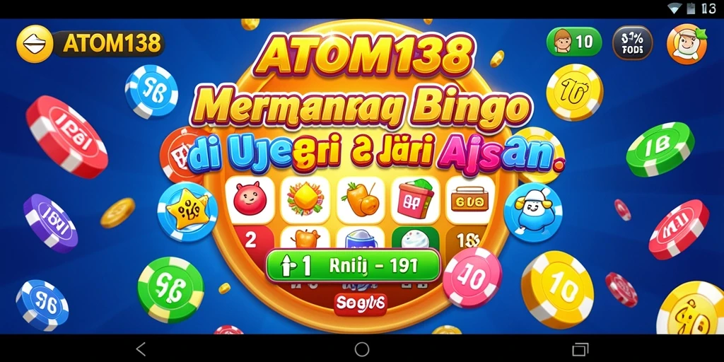 Tampilan gameplay seru dari game Bingo ATOM138.