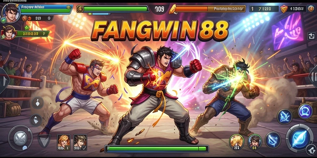 Tampilan gameplay FANGWIN88 yang mendebarkan dan penuh aksi.