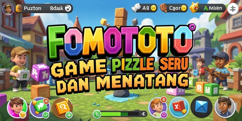 Screenshot gameplay FOMOTOTO dengan tantangan puzzle yang menarik.