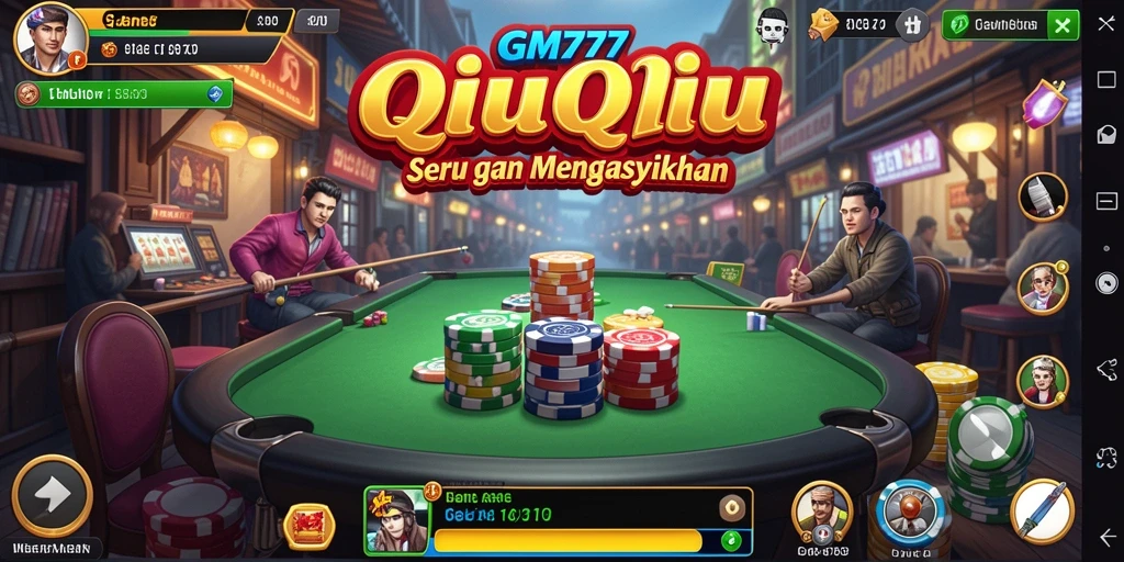 Tampilan gameplay QiuQiu yang seru dan menegangkan.