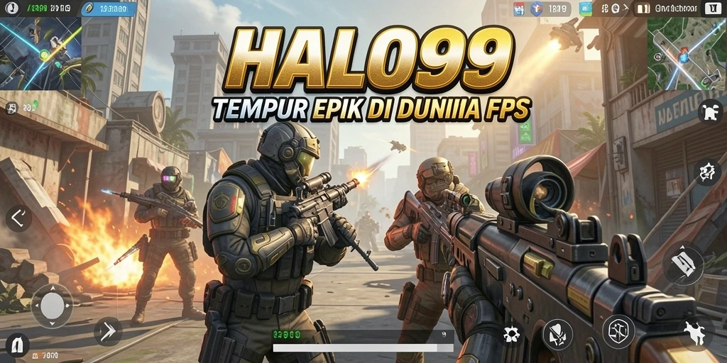 Tampilan gameplay HALO99 yang intens dan mendebarkan.