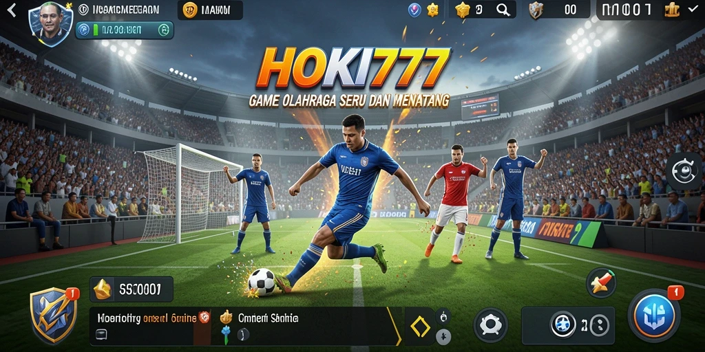 Screenshot HOKI777 menunjukkan pertandingan seru di lapangan.