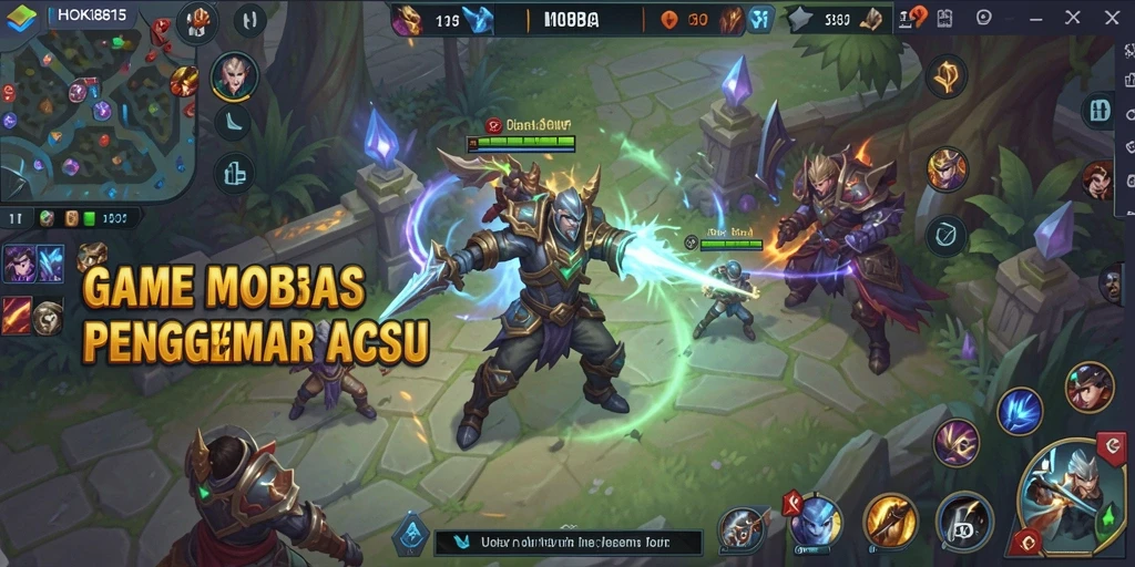Tangkapan layar gameplay HOKI8815 yang menampilkan pertempuran seru di medan perang.
