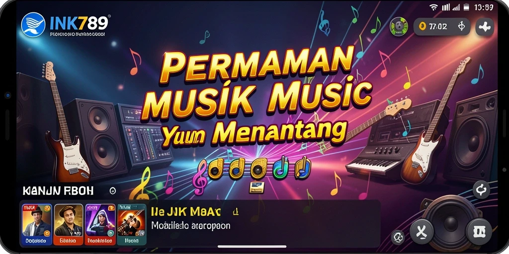 Tampilan gameplay menarik dengan irama musik yang dinamis.