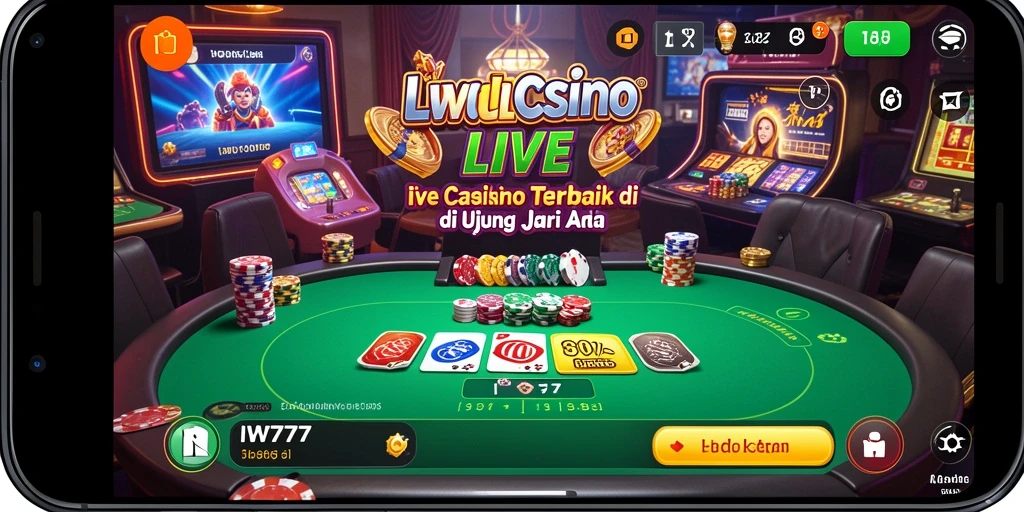 Tampilan gameplay IW777 yang menegangkan dan interaktif dalam Live Casino.