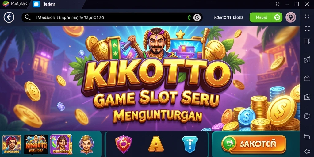 Screenshot gameplay KIKOTOTO dengan tampilan slot yang menarik.