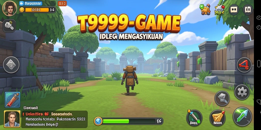 Screenshot utama T9999 menampilkan elemen gameplay yang mengasyikkan.